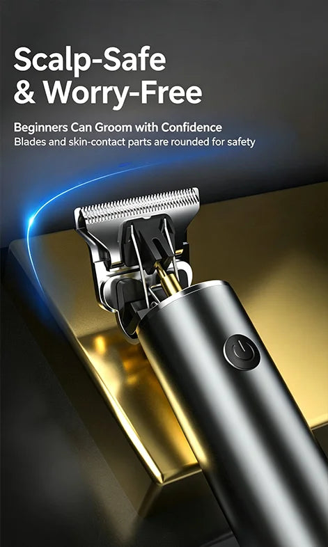 Electric Hair Clipper for Home Use, Hair Salon Specific Oil Head Carving Hair Clipper, Shaving Head Divine Tool