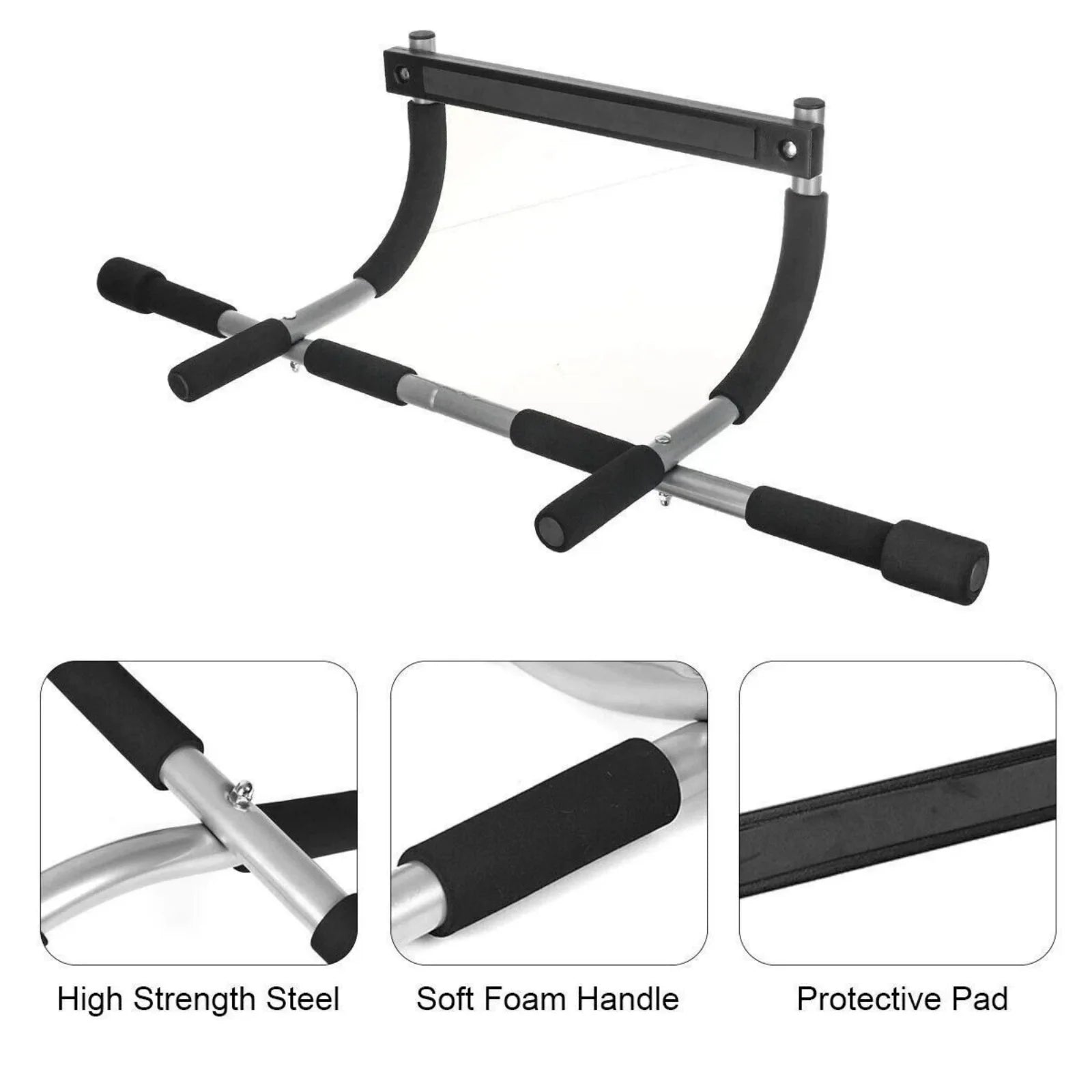 Doorway Chin Up Bar Pull Up Bar Sit Up Mutil-Function Home Gym Strength Training