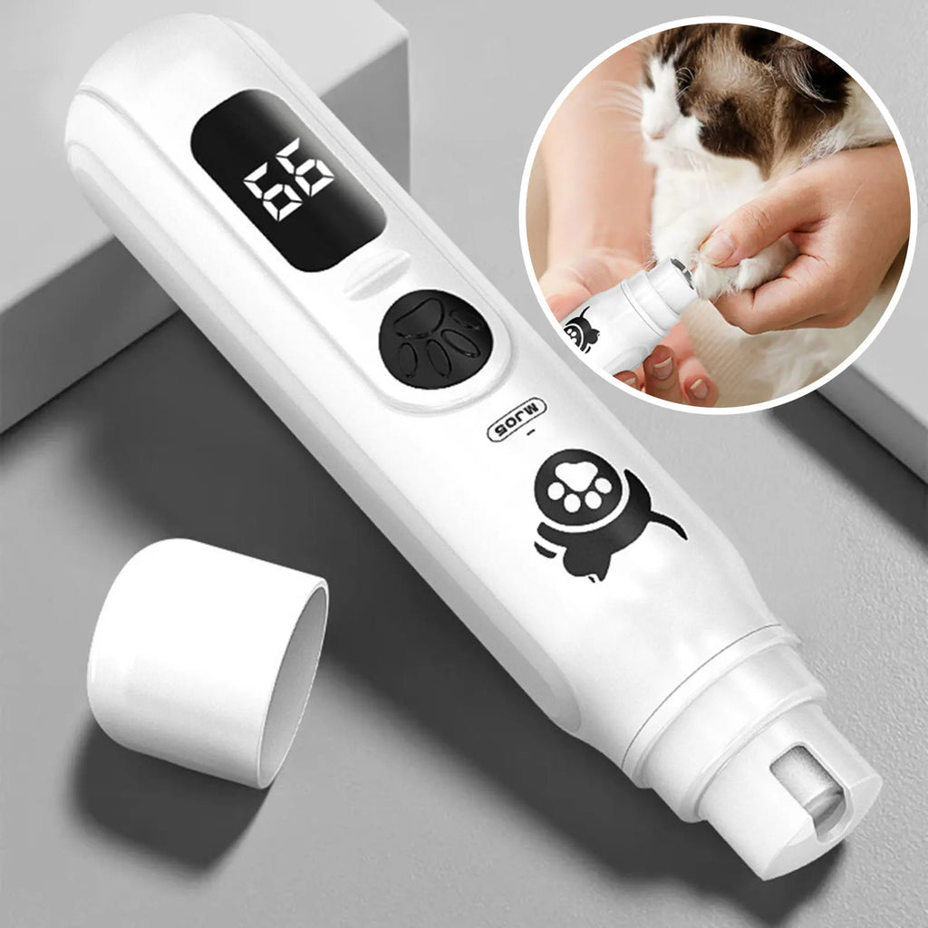 Pet Nail Grinder, 3 Speed Rechargeable Cat Nail Trimmer, Electric Nail Clippers, Portable Painless Dog Nail Cutter for Dogs and