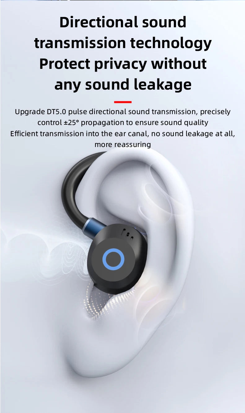 K09 Wireless Earphones Bluetooth Earbuds Dual Ear In-Ear Headphones with Digital Display Noise Reduction for Business And Sports