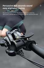 ROCKBROS Local Shipping Bicycle Bell MTB 100db Alloy  Bike Ring Copper Horn Warning Safe Crisp Cycling Bells Accessorie