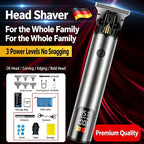 Electric Hair Clipper for Home Use, Hair Salon Specific Oil Head Carving Hair Clipper, Shaving Head Divine Tool