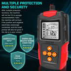 Car Motorcycle Battery Tester 12V 24V Smart Battery Checker Analyzer Test Repair Tools Auto Accessories Universal Lead Acid for RV Truck ATV