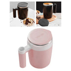 Auto Stirring Coffee Mug with Lid 400ml Birthday Gift Electric Mixing Cup for Tea Milk Hot Chocolate Coffee Women and Men