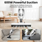 Vastorm R7 Corded Vacuum Cleaner 600W 20Kpa Powerful Suction Household Handheld Stick Vacuum Portable 3 in 1 Lightweight Cleaner 5M Long Cable Bagless Upright Vacuum for Hardwood Floor Carpet Pet Hair Cleaning