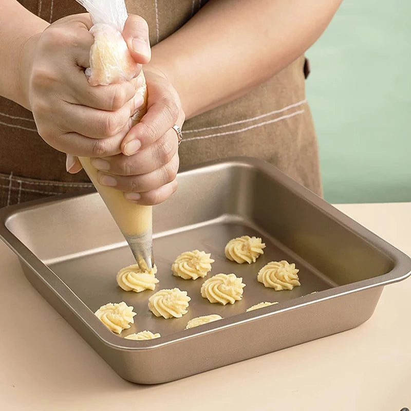 100PCS Disposable Heavy-Duty Baking Piping Bags - Anti-Leak Food-Safe for Cake Cream Icing Cookie Decoration Home & Bakery Use