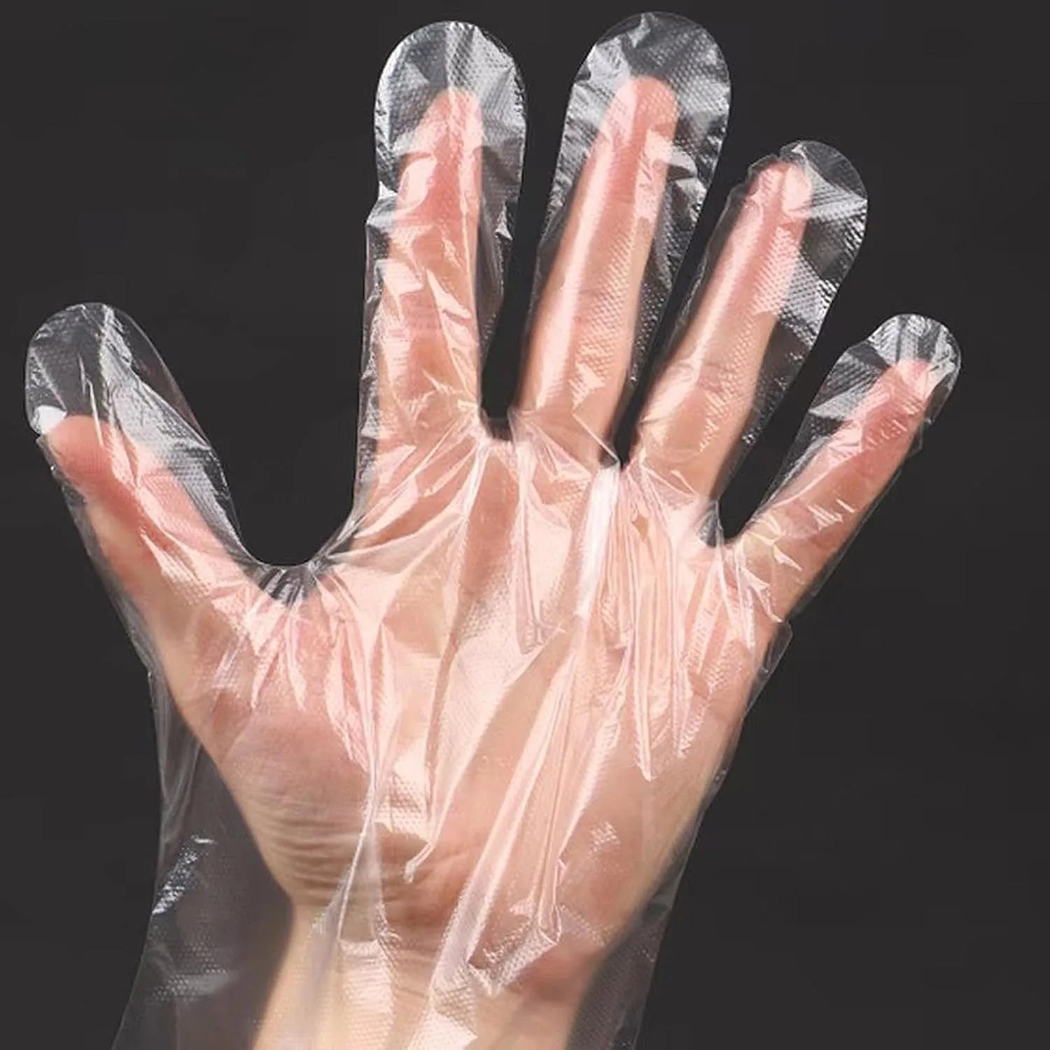 500 Pack Disposable Plastic Gloves Clear