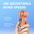 2026 Upgraded Version Portable Mini Handheld Fan, 100 Speed Adjustable Pocket Fan with Digital Display, USB-C Rechargeable Personal Fan