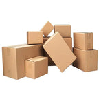 100 Pack 8x6x4 inches Small Shipping Boxes Brown Corrugated Cardboard Boxes for Packing, Mailing, Moving, Business