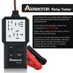 Aermotor 12V -24V Car Relay Tester Electronic Automotive Relay Detector Auto Battery Checker Alternator Analyzer Diagnostic Tool