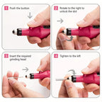 Professional USB Electric Nail Drill Polish File Kit with UV LED Nail Lamp Gel Manicure Dryer Lamp Acrylic Starter Set