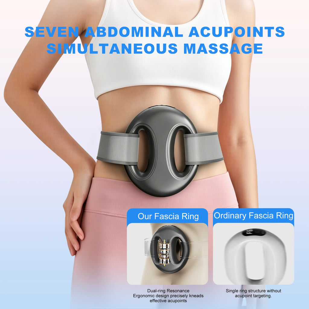 Portable Mini Fascia Ring Massager, Bionic High Frequency Vibration, Comfortable Multifunctional Muscle Massage Tool for Deep Tissue Relief
