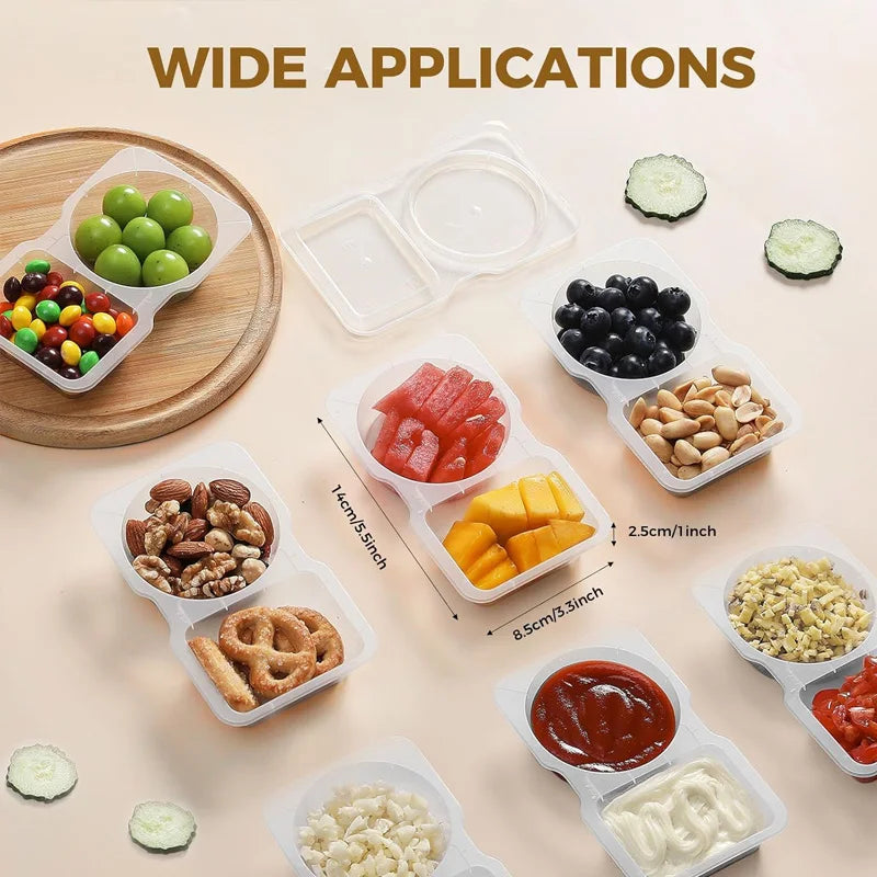 20 Pcs Disposable Picnic Spice Jars - Portable Single-Use Seasoning Boxes for Camping & Barbecue