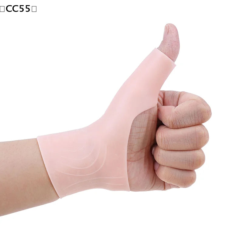 2PCS/1Pair Silicone Gel Wrist Thumb Support Gloves Arthritis Pressure Corrector〔CC55〕