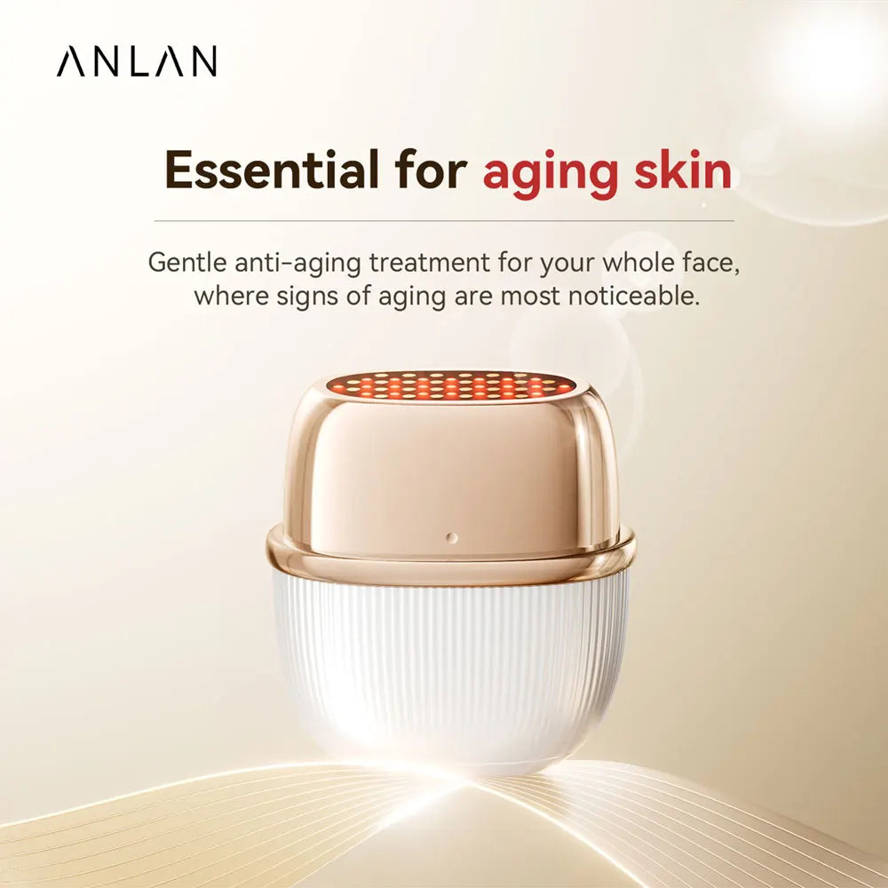 ANLAN Multi-Polar RF Beauty Device Skin Tightening Anti-Aging Wrinkle 3Color LED  Skincare 24K Gold Face Radiofrequency Massager