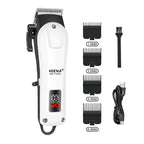 HIENA Professional Barber Kit Electric Hair Clipper Beard Shaver Detail Trimmer Cordless Rechargeable Titanium Blades for Home