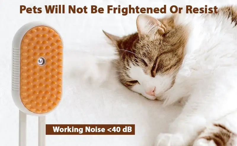 Pet Steam Brush Cat And Dog Deshedder Tool for Grooming And Hair Removal