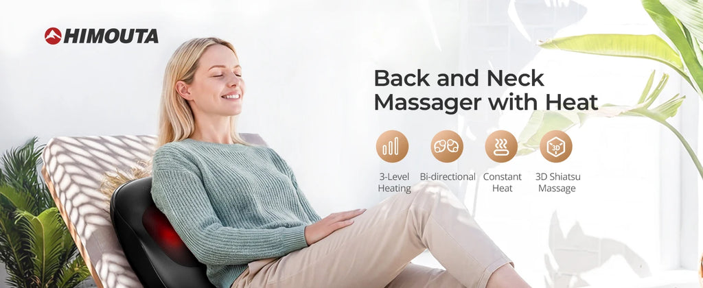 Electric Neck Massager Pillow, Neck&Shoulder Massager with Heat, Portable 3D Kneading for Shoulder, Leg&Calf Muscle Pain Relief