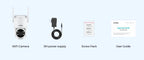 H.VIEW 3MP PTZ IP Camera WiFi Outdoor AI Human Detection Audio  Wireless Security CCTV Camera