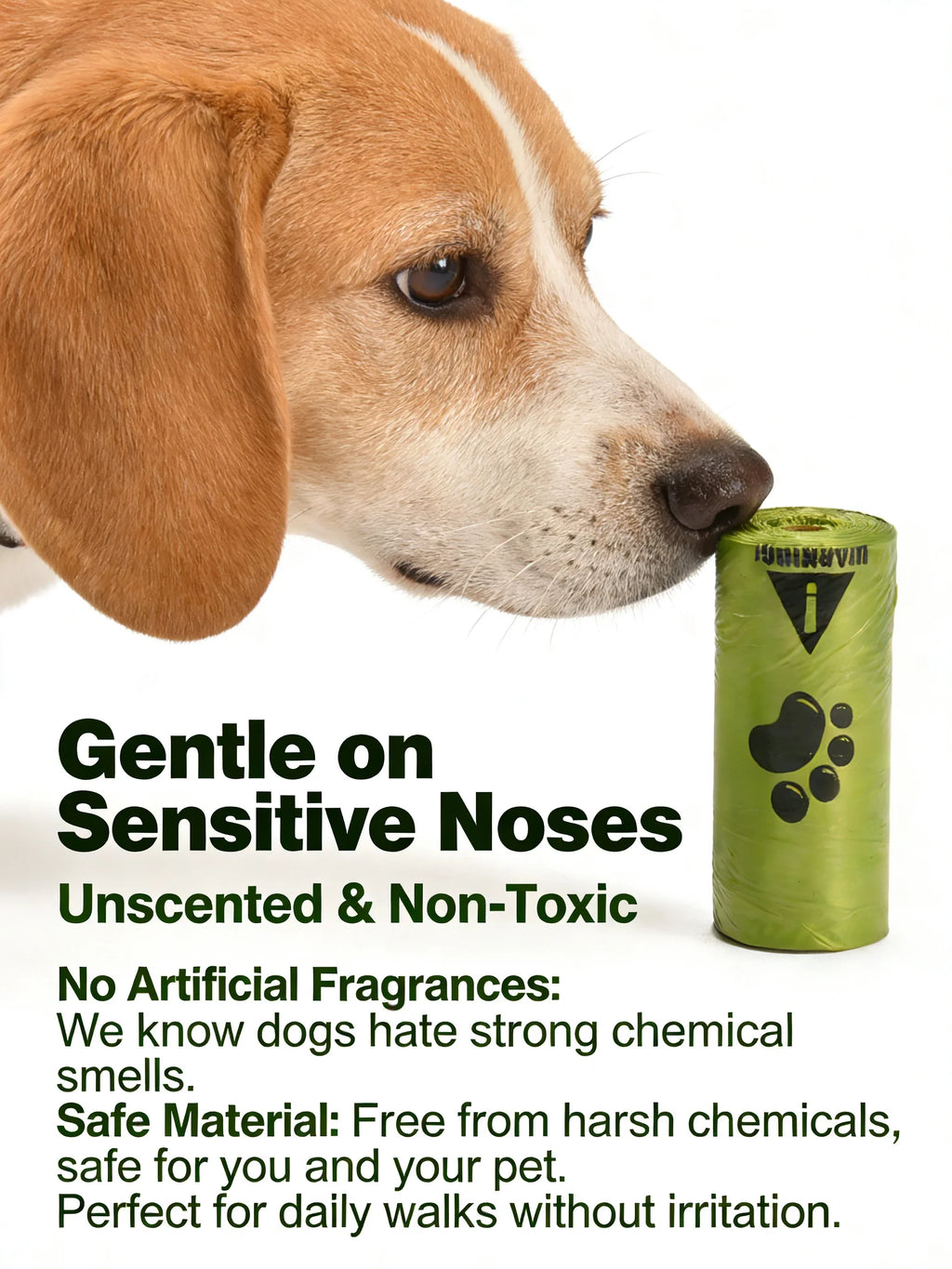 Eco-Friendly Dog Poop Bags Leak-Proof Extra Thick EPI Material Unscented Pet Waste Bags for Dog Walking Outdoor