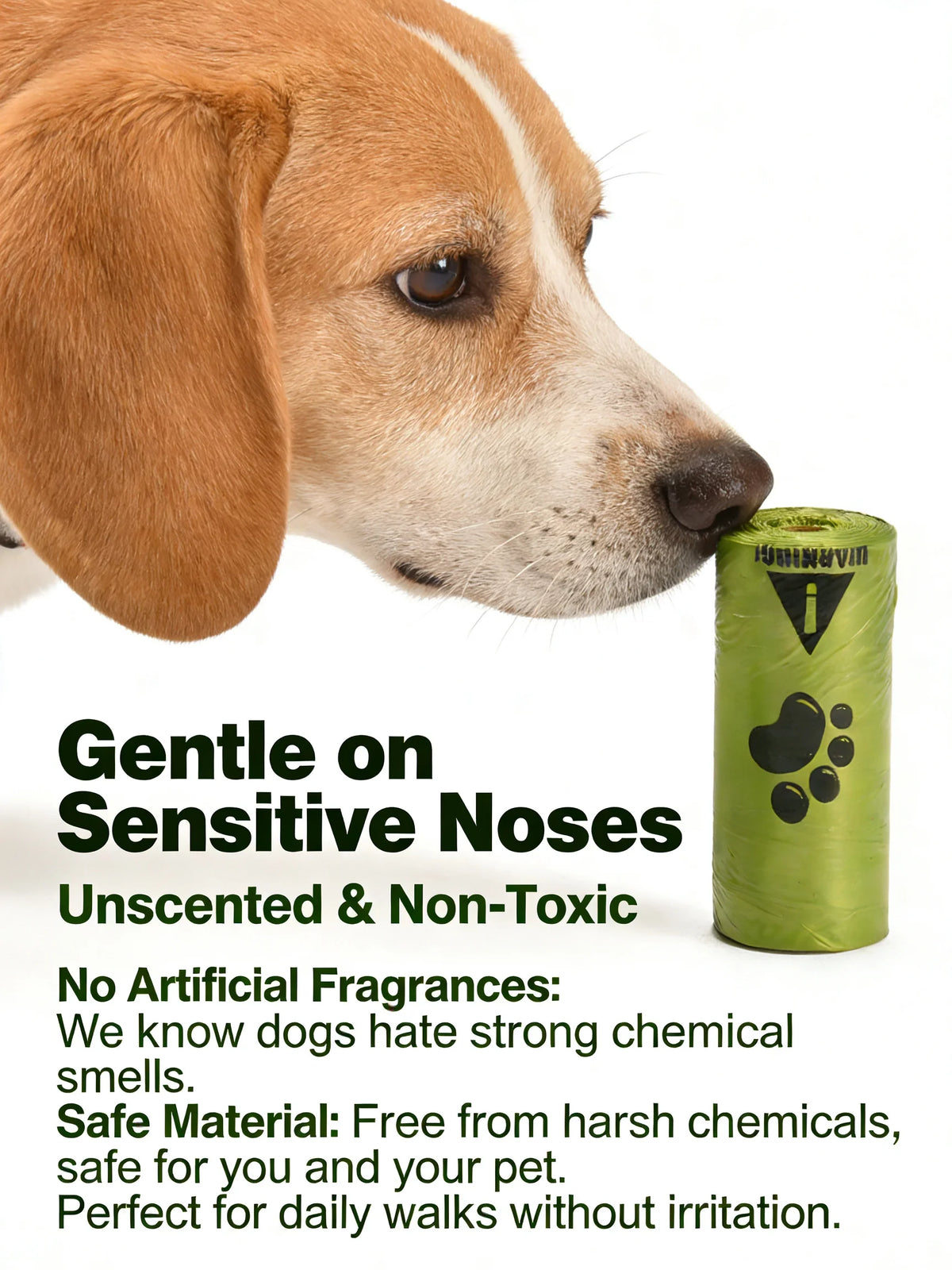 Eco-Friendly Dog Poop Bags Leak-Proof Extra Thick EPI Material Unscented Pet Waste Bags for Dog Walking Outdoor
