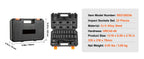 SucceBuy 23PCs 1/2" Drive Impact Socket Set Socket Set SAE (7/16" -1")& Metric (13-24mm) 6 Point Cr-V Alloy Steel Auto Repair