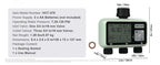 SucceBuy Water Timer 3 Outlets Hose 3 Independent Watering Zone LCD Display Rain Delay Mode Manual Mode Watering Sprinkler Timer