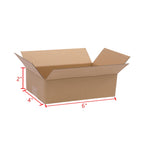 100-Pack Corrugated Cardboard Shipping Boxes   8x6x4" 6x4x4" 6x4x2" 4x4x4" Mailing, Packing, Moving & Storage for Business/Home