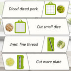 16-In-1 Vegetable Fruit Kitchen Chopper Cutter Food Onion Veggie Dicer Slicer