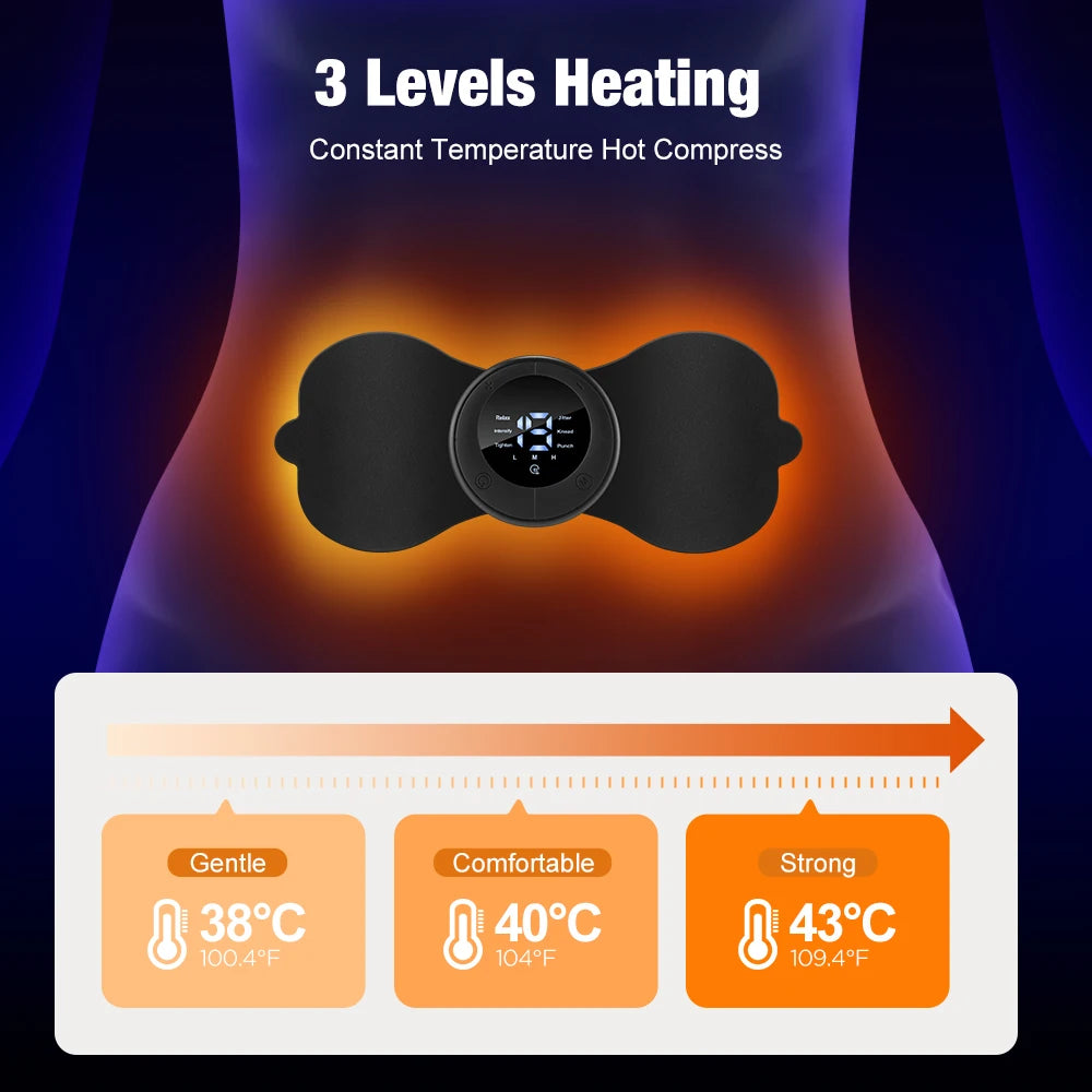 Electric Neck Massager EMS Muscle Massage Stimulator Low Frequency Instrument Back Cervical Calf Patches Pain Joints Mini Device