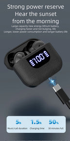 K07 Wireless Earphones Bluetooth Active Noice Cancellation Wireless Earbuds Bluetooth 5.3 Headphones TWS with LED Display