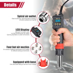 JCD 750W Micro Heat Gun Rework Soldering Air Station LCD Digital Hair Dryer 220V 110V For BGA SMD Hot Air Soldering Tools 8208