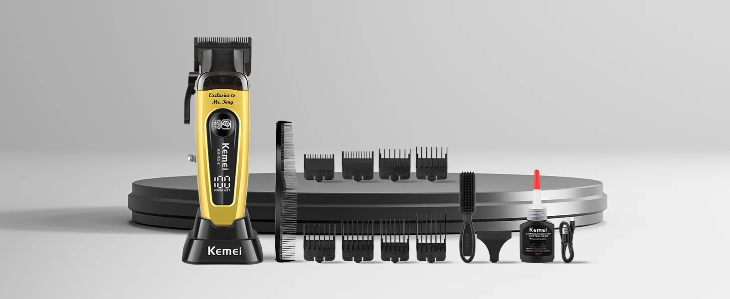 Hair Clippers for Men, Cordless Barber Clippers with LED Display 2299Hair Trimmer with Charging Base Professional Hair Clippers for Men, Cordless Barber Clipper T-Blade Beard Trimmer Foil Shaver Set, Rechargeable Electric Fad