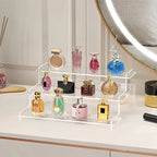 3-Tier Clear Acrylic Display Stand Jewelry Makeup Cupcake Organizer Transparent Shelf Sturdy Base Space-Saving Storage