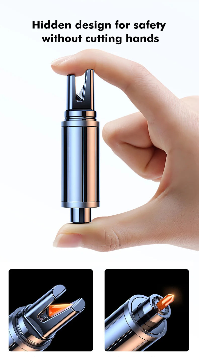 2 In 1 Safety Hammer Escape Car Life-saving Escape Hammer Window Broken Emergency Glass Breaker Car Accessorie Car Emergency Kit