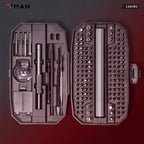 VMAN 156-in-1 Mini Electric Screwdriver Set Precision Repair Tools with Magnetic Phillips Screw Driver Bits for iPhone PC Watch Camera