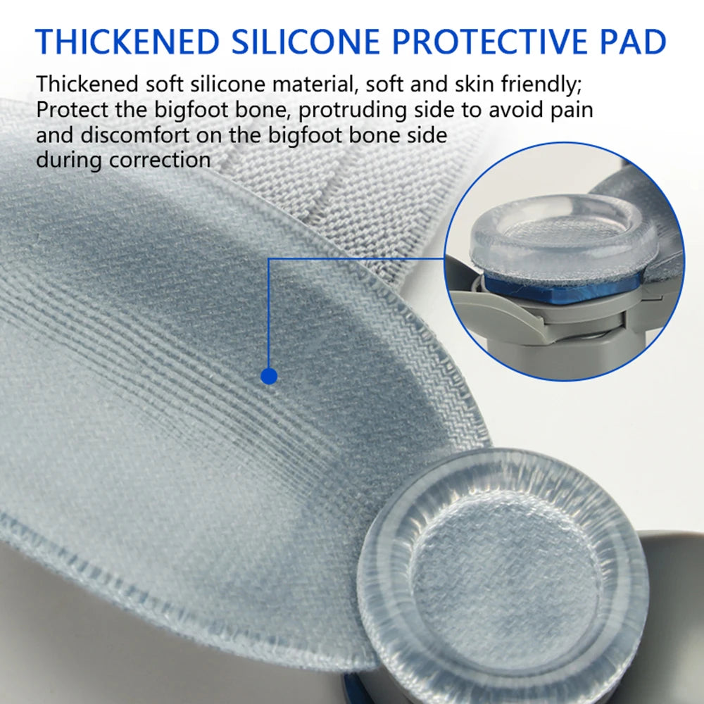 Adjustable Unisex Bunion Foot Adjuster Hallux Valgus Braces Rotatable Toe Separator Straightener Pedicure Finger Toe Adjuster