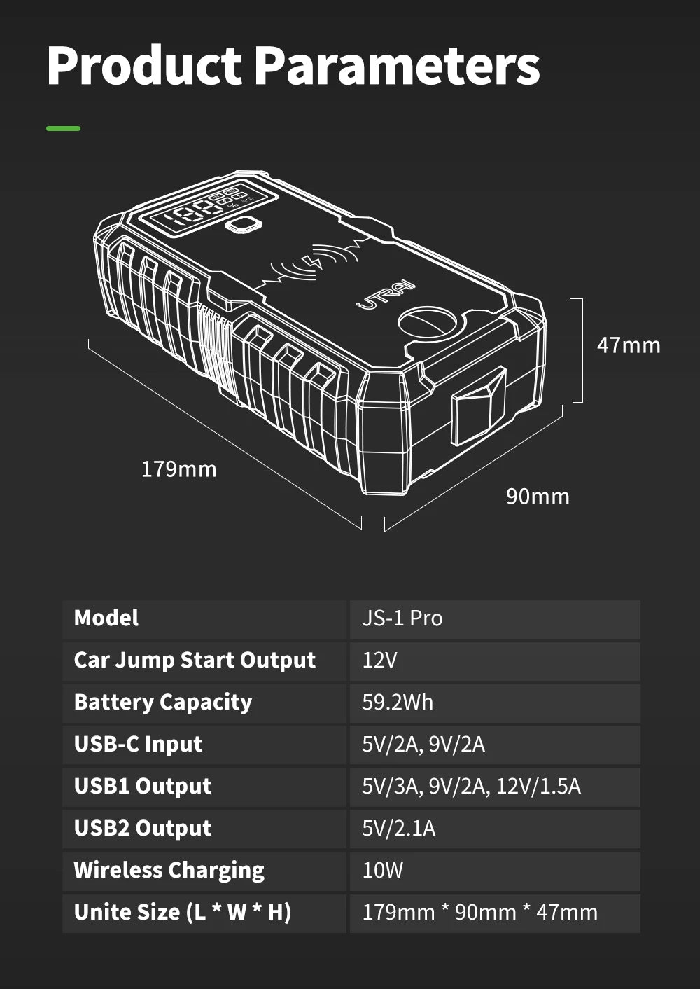 UTRAI Power Bank  4000A Jump Starter Portable Charger Car Booster 12V Auto Starting Device Emergency Car Battery Starter