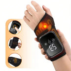 1pc Rechargeable Wrist Heating Pad With Massage, 3 Temperature & 3 Vibration Levels Adjustable, For Wrist & Ankle Relaxation, Suitable For Home, Gift, Work, Travel, Left & Right Hand