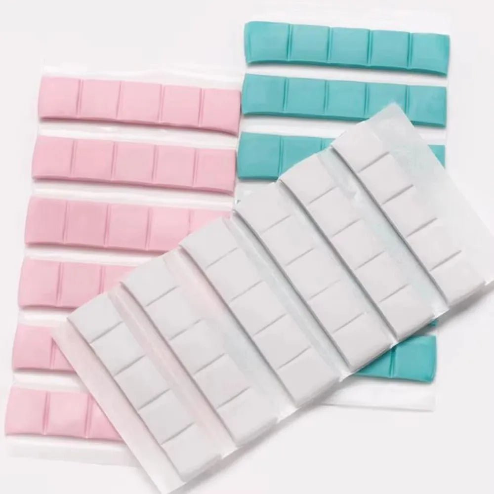 30/48/96Pcs Reusable Reusable Adhesive Clay Tacky Gel Multifunctional Nail Art Clay DIY Nail Practice Tool