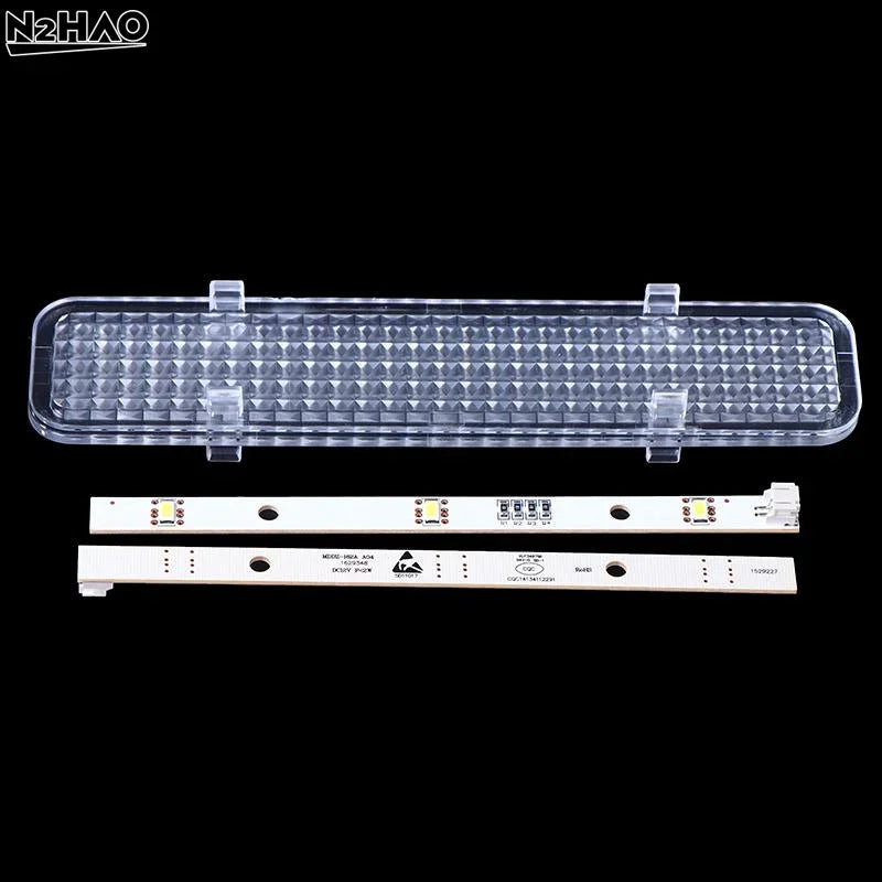 2 Pairs Plastic Freezer Refrigerator LED Strip Light Bar For E349766 MDDZ-162A 1629348 DC12V 2W HCDM415LC BCD-630WT