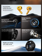 Ship From US Transformers Wireless Bluetooth Earphones Low Latency Gaming Headset TF-T23 HD Call with Mic Earbuds Sport
