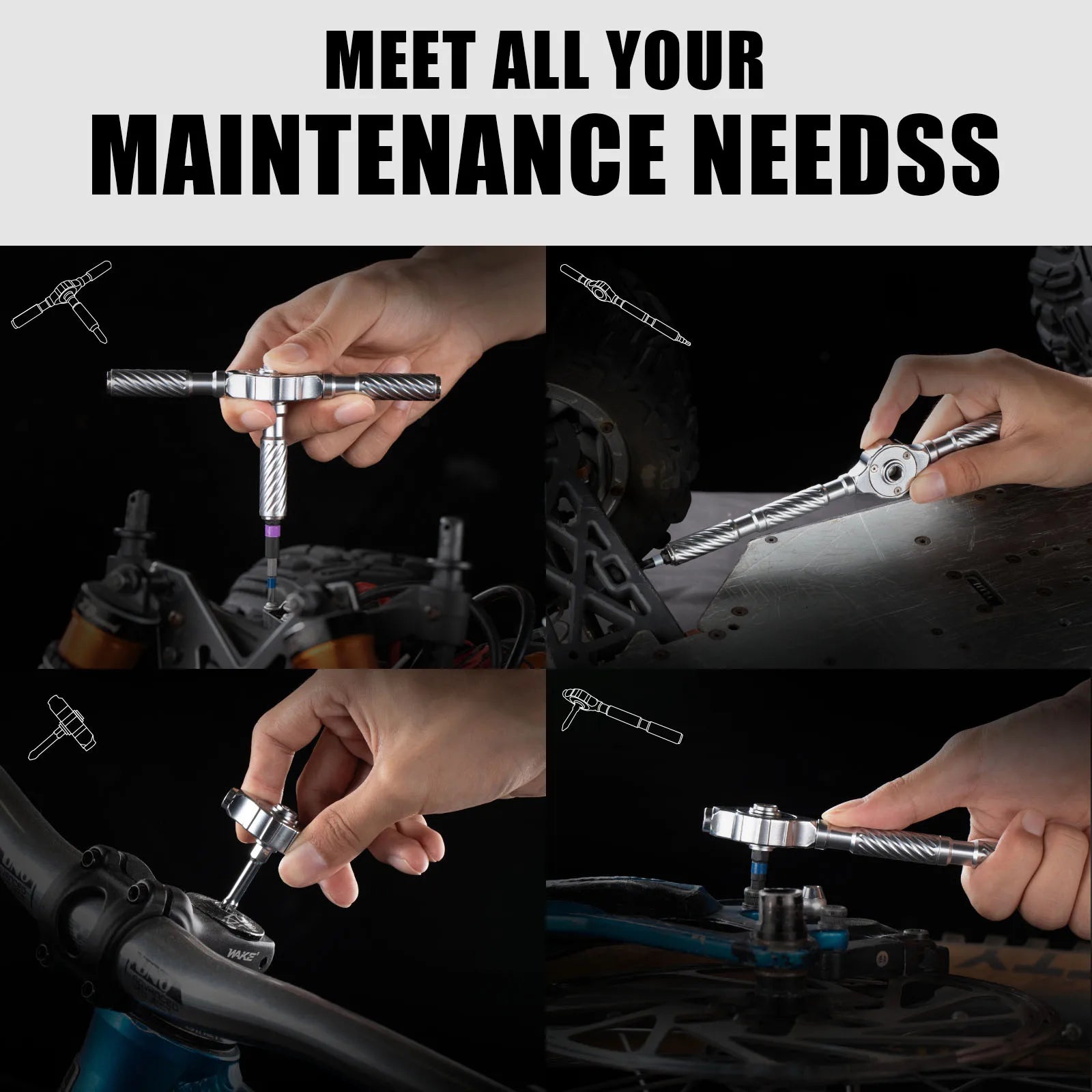 VMAN 100in1 Multifunction Ratchet Screwdriver Set Multi Magnetic Bits Mini Repair Tool Kit Household Tool For PC & Desk Etc.