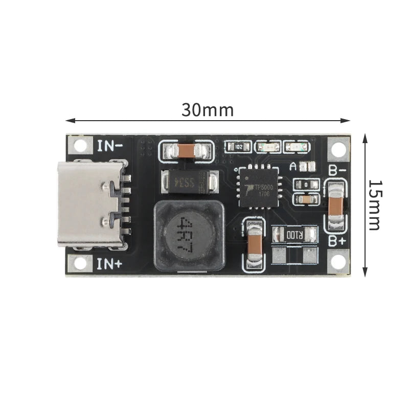 5Pcs/1pc TP5000 Charging Management Power Supply Module Board 2A Compatible 4.2V 8.4V Single and Double Lithium Batteries TYPE-C