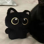@NEW Cute Black Cat plush toy Doll Small Pendant Cuddly Pillow Cushion Ins Black Cat Plush Toy Doll for Boy Girl Birthday Gifts