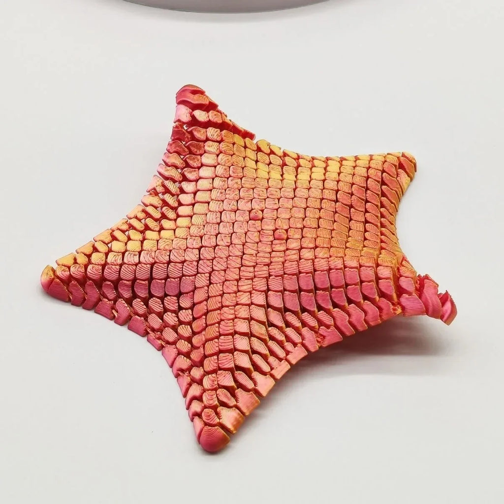 Kawaii 3D Printed Articulated Starfish Fidget Toy Flexible Stress Relief Sensory Desk Decor Kids Birthday Party Favors Pinata