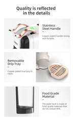 HiBREW Multiple Capsule Coffee Machine, Hot/Cold Dolce Gusto Milk Nespresso Capsule ESE Pod Ground Coffee Cafeteria 20Bar 5 in 1