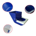 Blue Rabbit Feed Box Hopper Rabbit Cage Hanging Feed Trough Hamster Bunny Guinea Pig Eating Drinking Bowl Livestock Supplies 1Pc