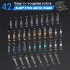 42-in-1 Magnetic Screwdriver Set T-handle Multifunctional Ratchet Screwdriver Bit Kit for Household DIY Bicycle Repair