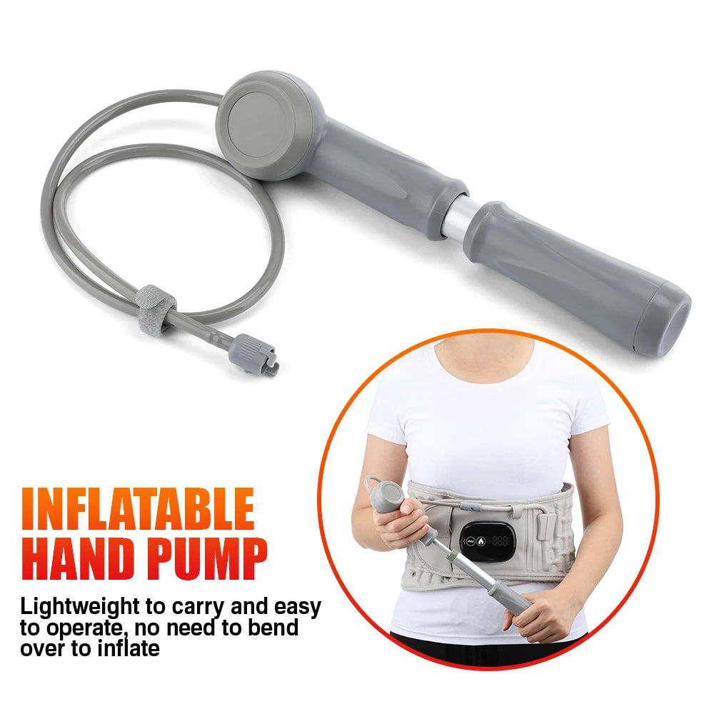 Back Heating Support Belt Airbag Heating Waist Brace Inflatable Vibration Massage Back Brace Belt Abdomen Warmer Lumbar Support